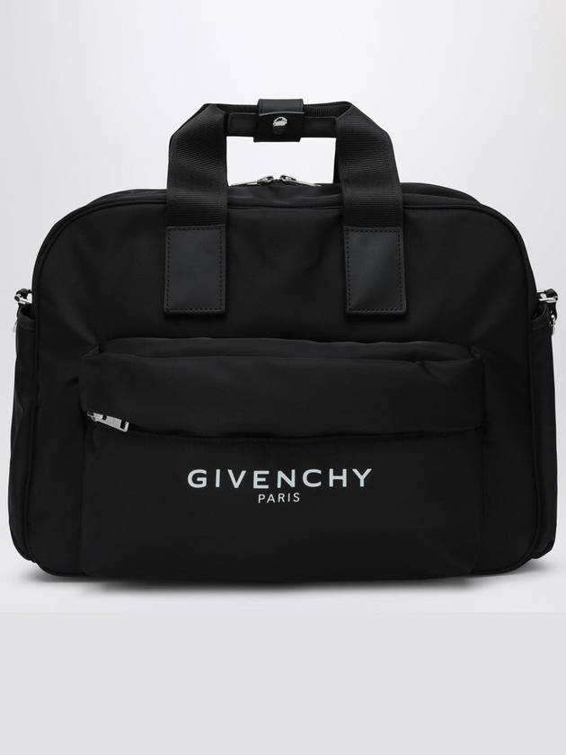 Black Baby Changing Bag With Logo