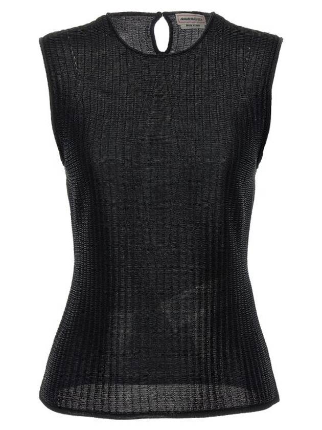 24SS 알렉산더 맥퀸 반팔 티셔츠 791074Q1A9N1013 Black