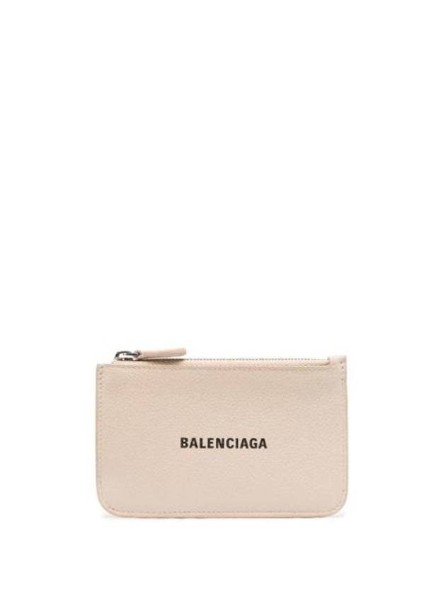 발렌시아가 로고 프린트 가죽 지갑 6371301IZI3