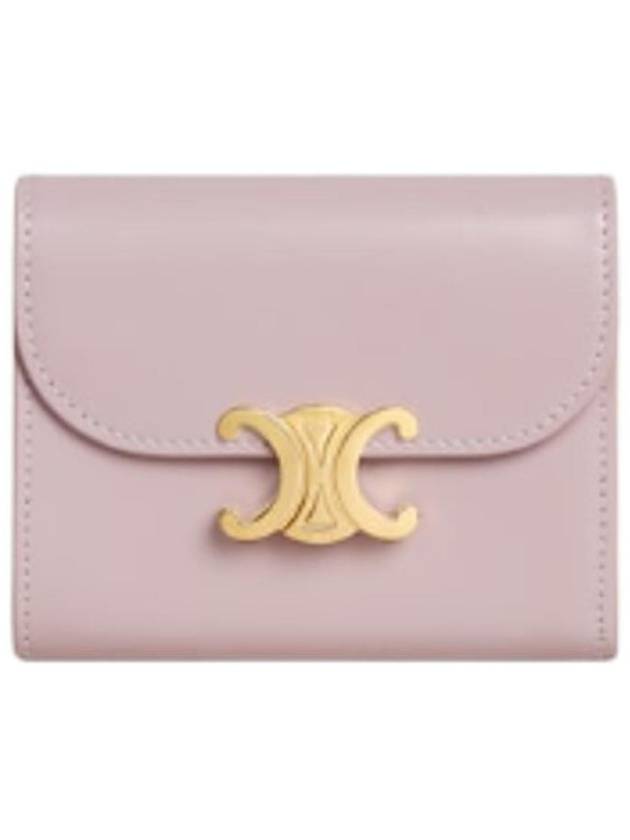 셀린느 스몰 플랩 월렛 트리옹프 샤이니 카프스킨 블리치드 핑크 10D783DPV 25BD