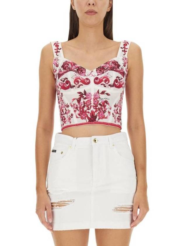 23FW 돌체앤가바나 긴팔 티셔츠 F7W98T FPSH5HE3TN FUCHSIA