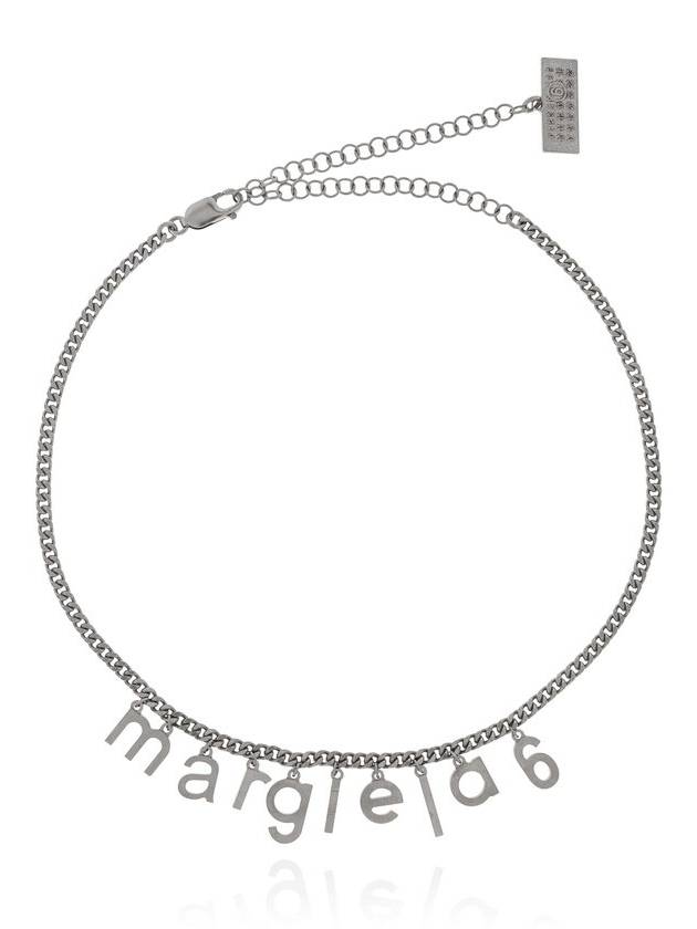 MM6 메종 마르지엘라 로고 레터링 네크리스