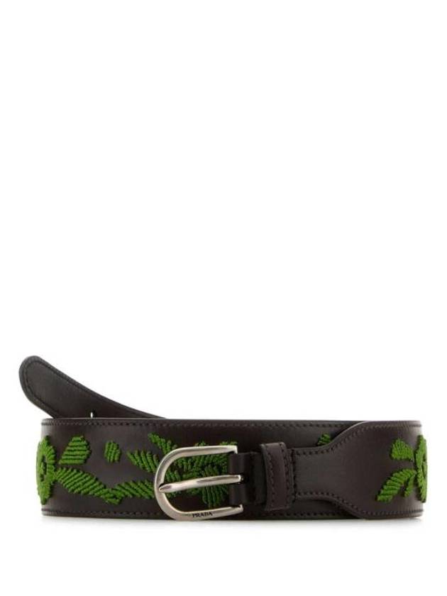 프라다 레귤러 벨트 브라운 그린