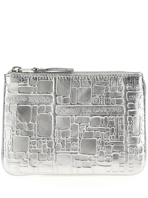 COMME DES GARCONS WALLET 텍스처 가죽 지갑 SA8100EGSILVER