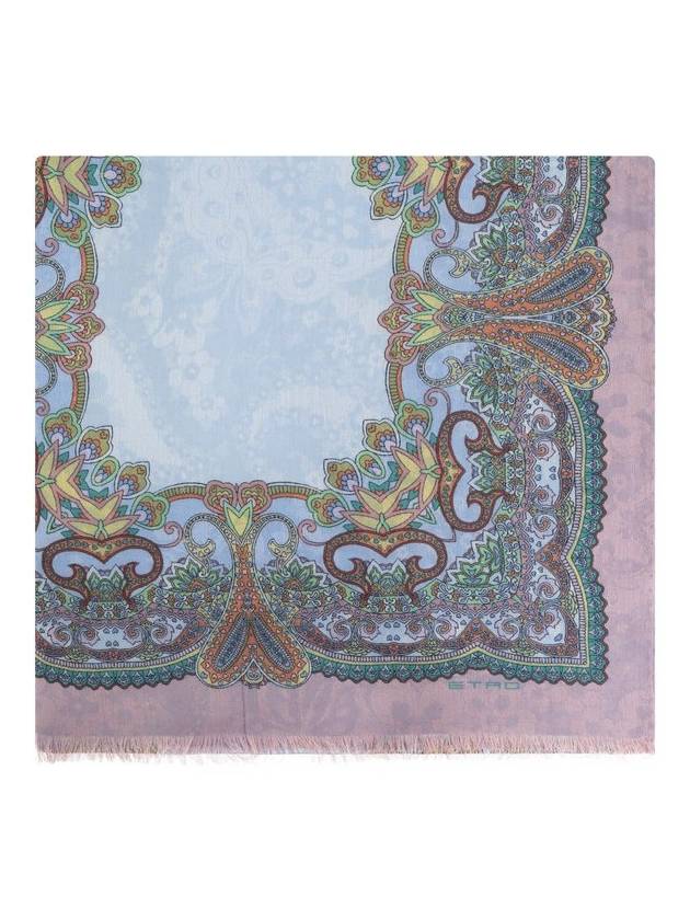 에트로 플로럴 프린트 프레이드 엣지 스카프