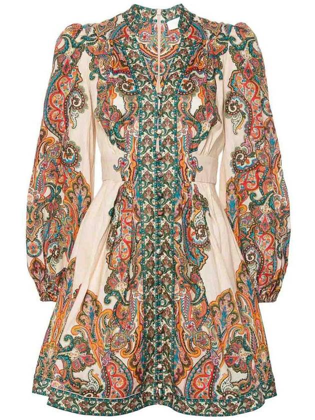 Zimmermann Ottie Plunge Mini Dress