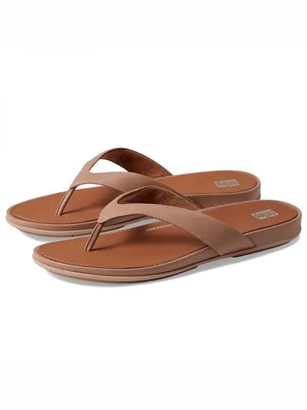 4166206 FitFlop Gracie Leather Flip Flops