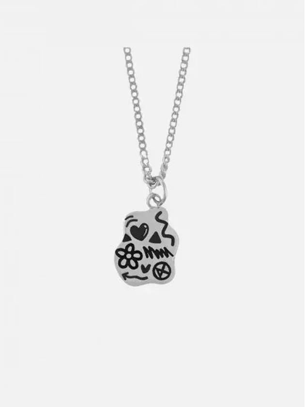 논논 미니 두들 넥클리스 실버925 Nonenon Mini Doodle Necklace Silver925