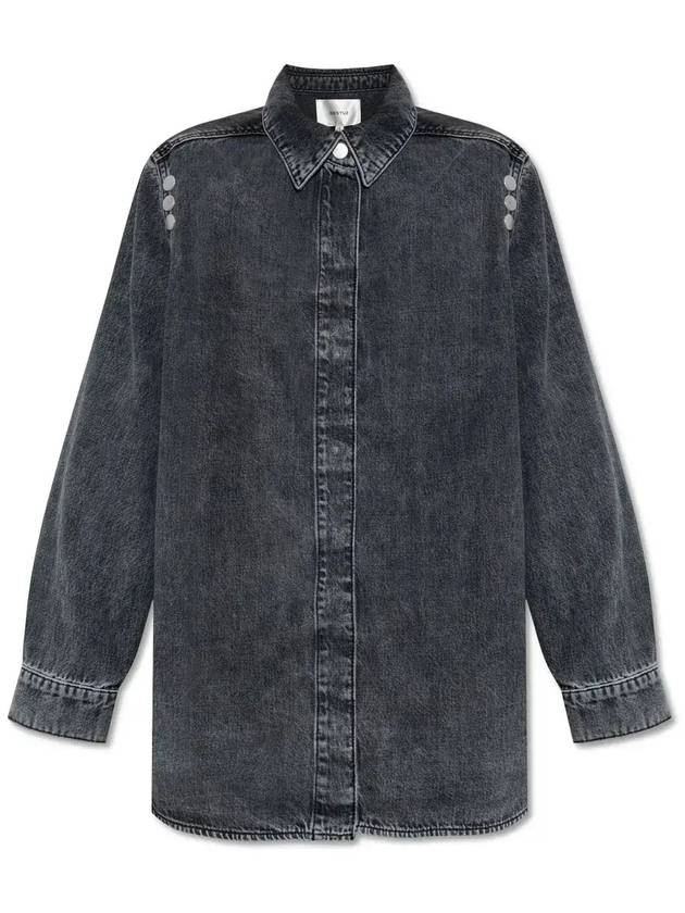 Gestuz 스터드 데님 영감 탑 109097680_DARKGREYWASHED