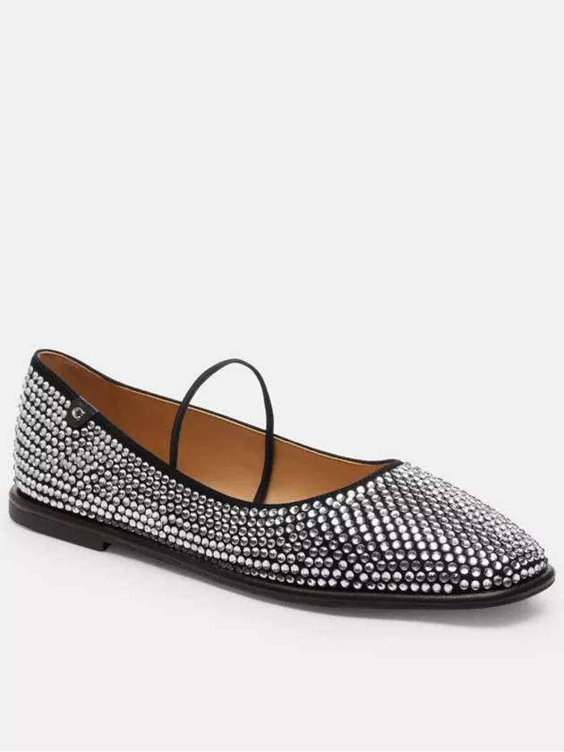 코치 에밀리아 메리 제인 크리스탈 슬립온 Black