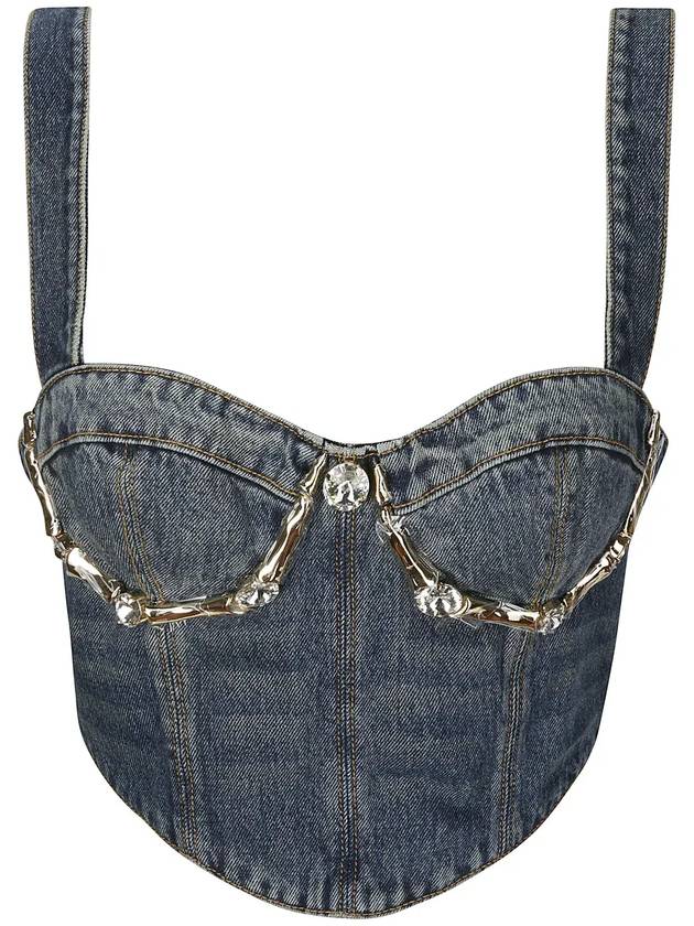 Area Claw Cup 장식 크롭 뷔스티에 탑 2304T12265_VINTAGEINDIGO