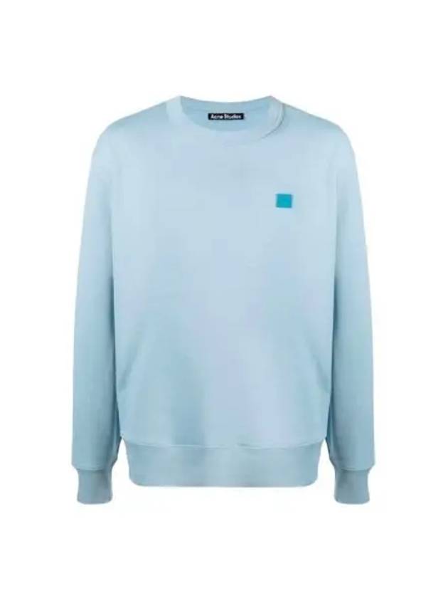 W 아크네 스튜디오 페이라 페이스 크루넥 스웨트셔츠 파우더 블루 W Acne Studios Fairah Face Crewneck Sweatshirt Powder Blue