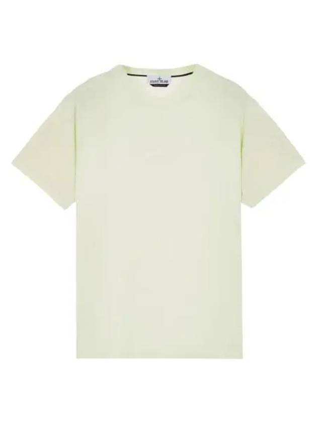 스톤 아일랜드 2NS89 60 2 코튼 저지 가먼트 다이 인스티투셔널 원 프린트 티셔츠 라이트 그린 23SS Stone Island 2NS89 60 2 Cotton Jersey Garment Dyed Institutional One Print T Shirt Light Green 23SS