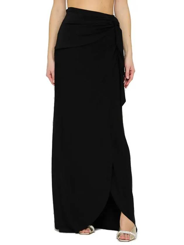 Federica Tosi 하이 웨이스트 드레이프 맥시 스커트 FTE23GO021OVI0131_0002