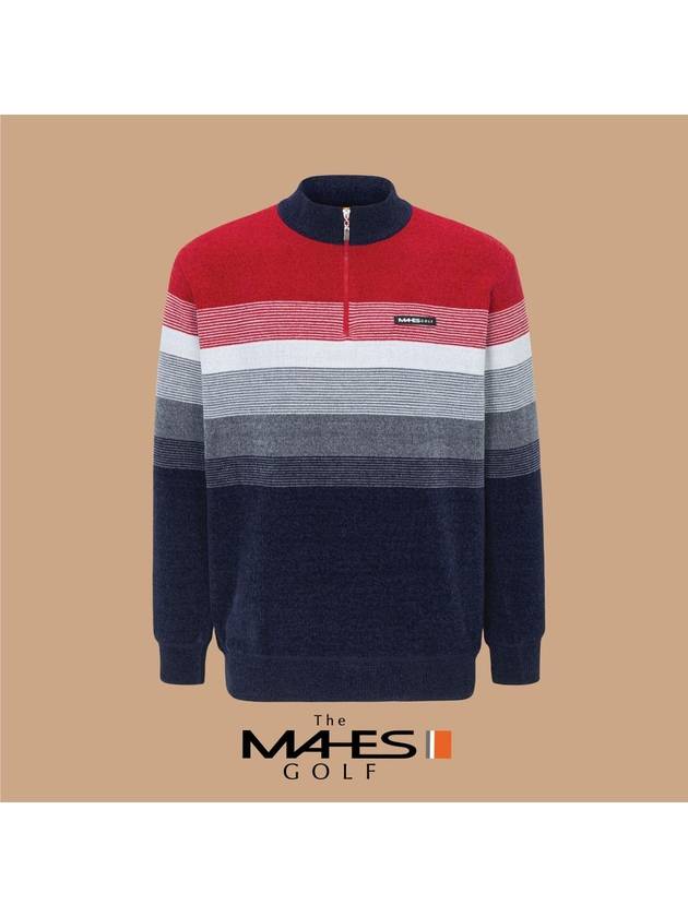 24FW 마헤스 남성 니트 스웨터 MEN 블랙라벨 벨벳안감 스판니트 반집업 GN30607