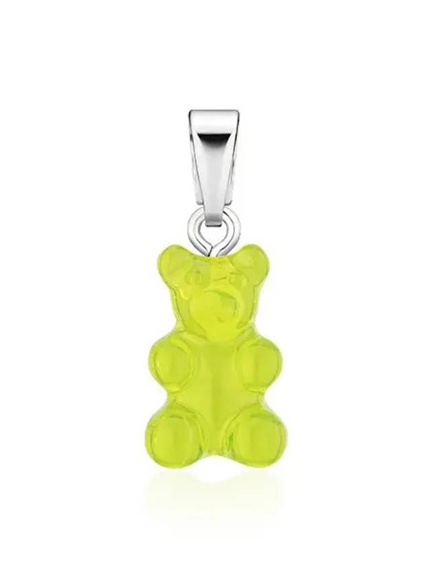 크리스탈헤이즈 NOSTALGIA BEAR LIME CLASSIC CONNECTOR SILVER 노스텔지아 베어 클래식 라임 실버 펜던트 여성 참