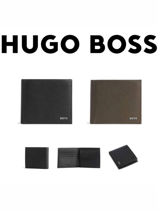 휴고보스 하이웨이 소가죽 남성 반지갑 50499270