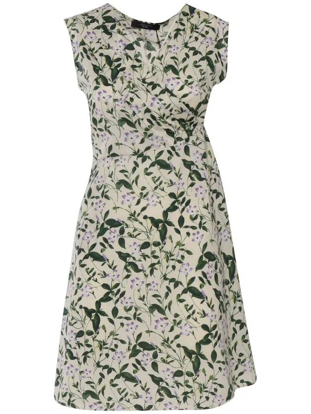 위켄드 맥스 마라 오시리스 올오버 패턴 V넥 드레스 2515621022600_006