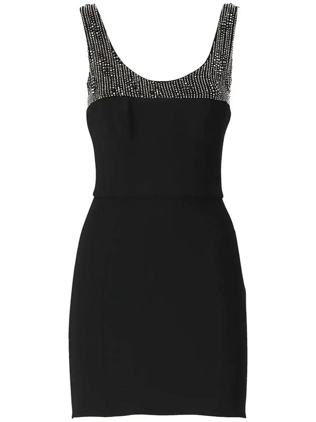 Elisabetta Franchi 임벨리시드 민소매 미니 드레스 AB60242E2_110