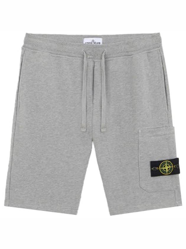 스톤아일랜드 25SS 오가닉 코튼 드로스트링 쇼츠 그레이 남성 팬츠 K1S156200012 S0051 V0M64 TTA