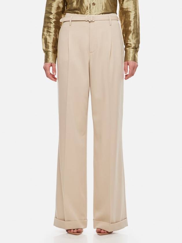 Ralph Lauren Collection Acklie Straight Leg Wool Trousers