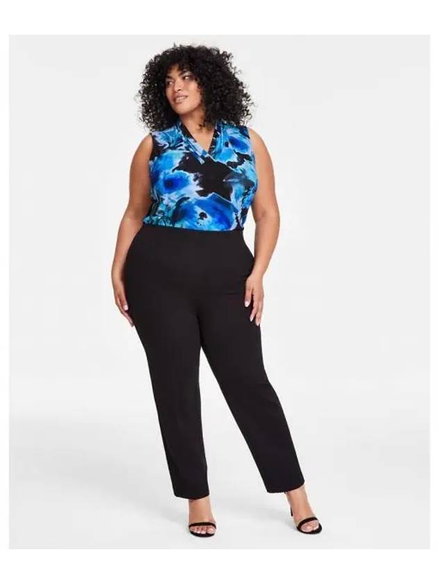 우먼 앤클라인 플러스 할리우드 슬림핏 앵클 팬츠바지 앤 블랙 6821336