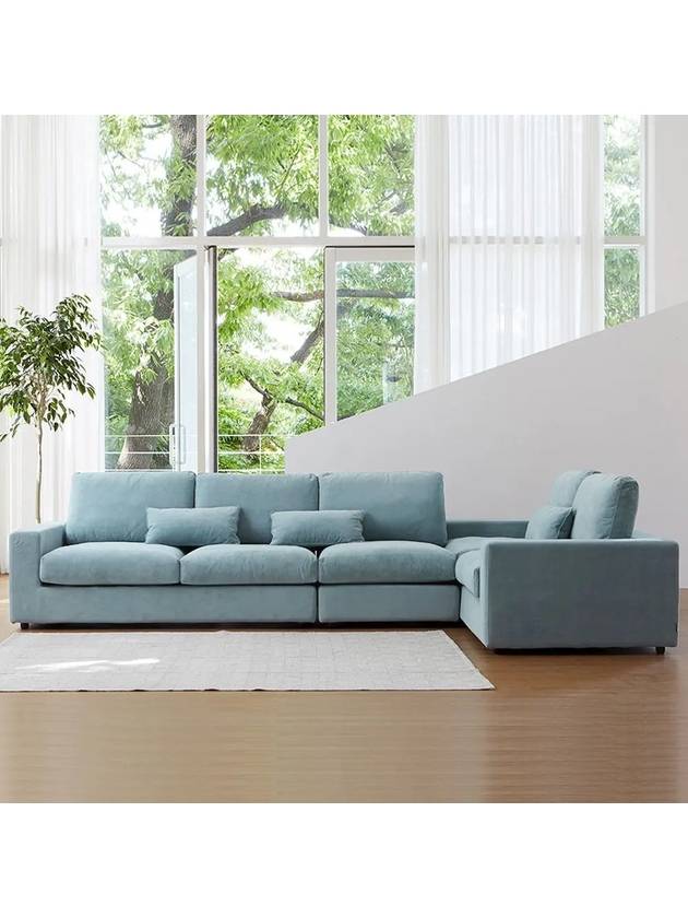 착불 폴로까사 힐링미 프리미엄 워셔블 타이보 패브릭 구스 6인 코너형 모듈소파