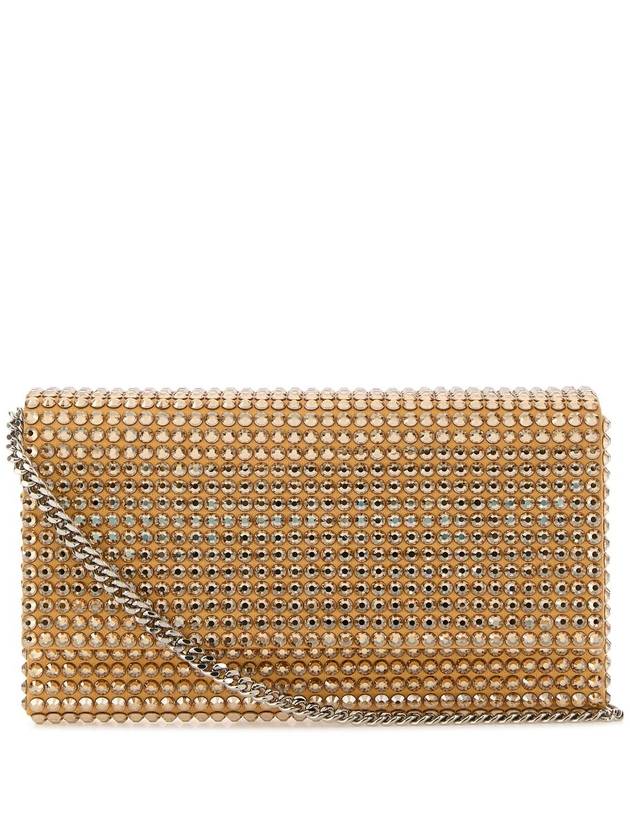 Amina Muaddi - Embellished satin mini Paloma clutch