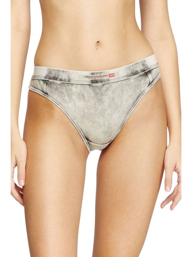 Diesel - Briefs in denim-effect jersey - Panties - Woman - Grey