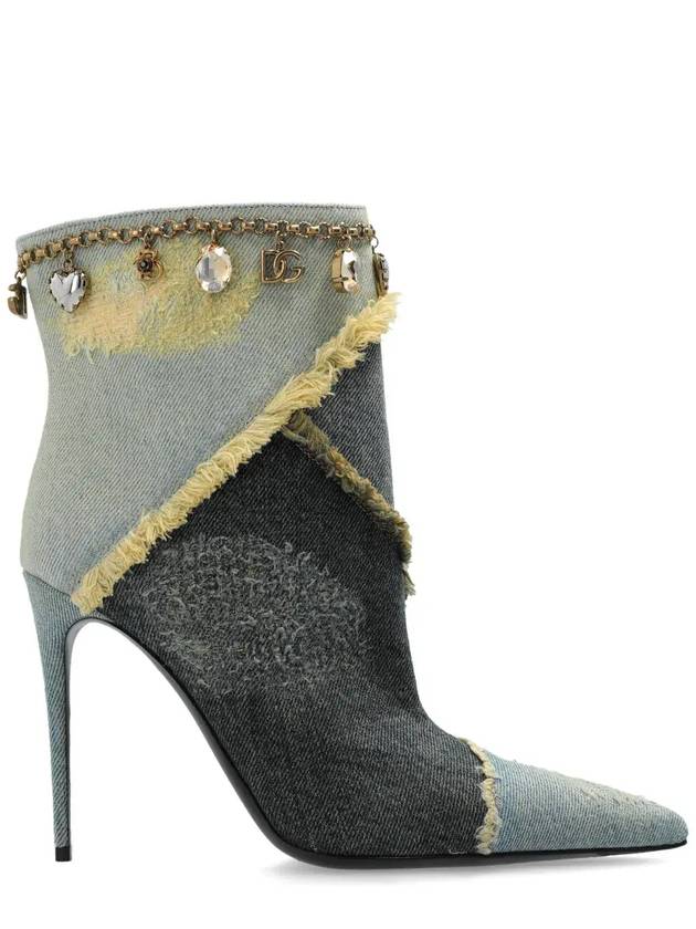 돌체앤가바나 엠벨리시드 포인티드 토 데님 펌프스 CT1061A5649_80650