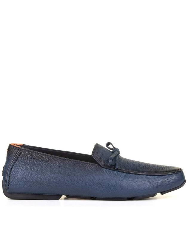 Santoni Blue Leather loafers