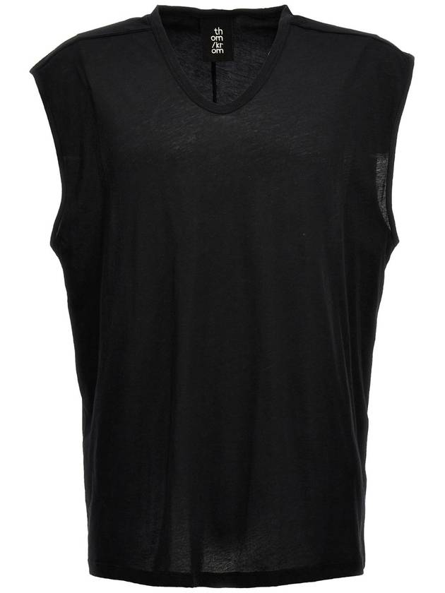 JF 톰그롬 Black Wide neckline top MTS783BLACK