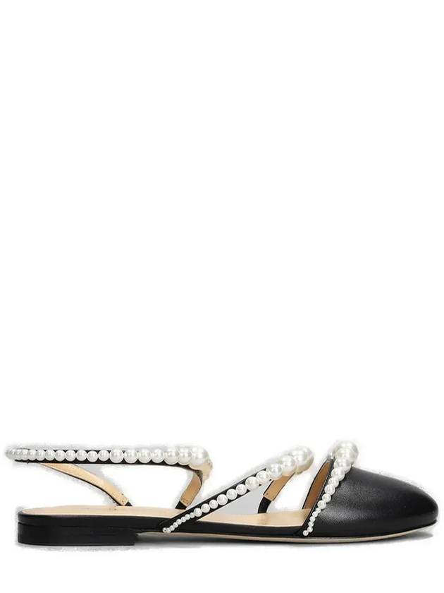 Mach & Mach 장식 라운드 토 발레리나 슈즈 PF24S0749010NAP_B02