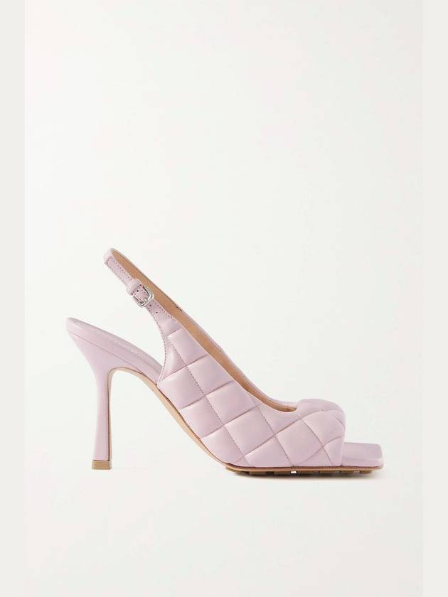 BOTTEGA VENETTA 보테가 베네타 패티드 슬링백 펌프스 핑크 729765 VBRR0 5071 굽높이 9cm