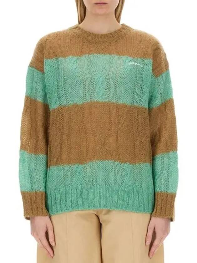 가니 케이블 로고 니트 스웨터 K2157 177