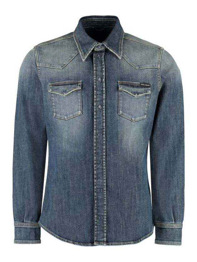 23FW 돌체앤가바나 긴팔 셔츠 G5JC8DG8GW9 S9001 Denim