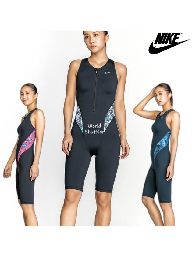24SS 나이키 여성실내수영복 5부 반전신수영복