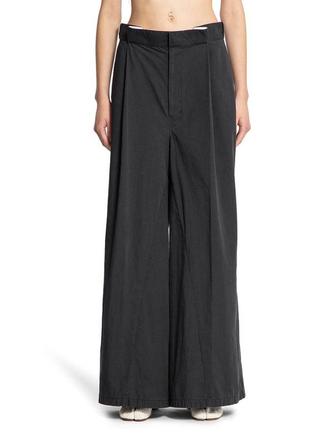 MAISON MARGIELA WOMAN BLACK TROUSERS