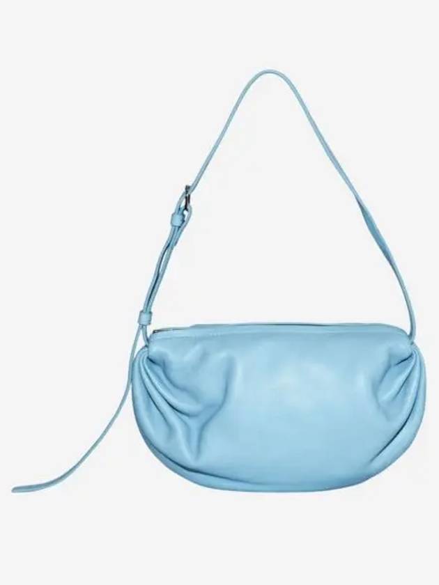 코스 개더드 레더 숄더백 라이트 블루 COS Gathered Leather Shoulder Bag Light Blue