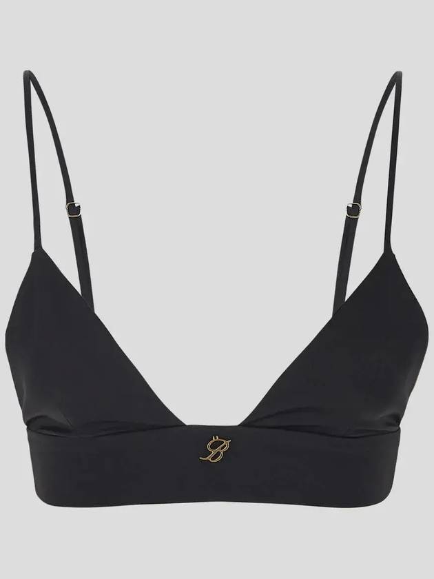 Blumarine 로고 플라크 크롭 탑 2C205AP322C205A_N0990