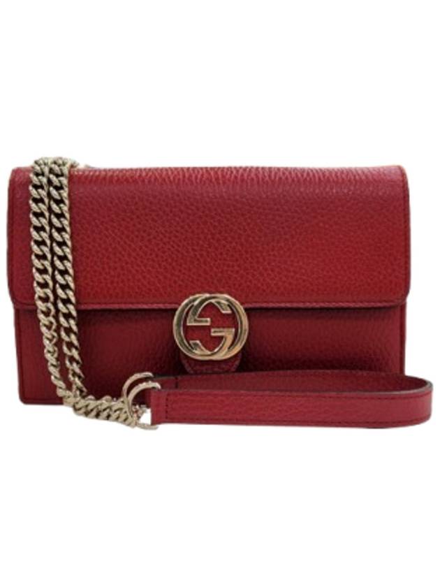 구찌 인터로킹 WOC 미니 체인 크로스백 510314