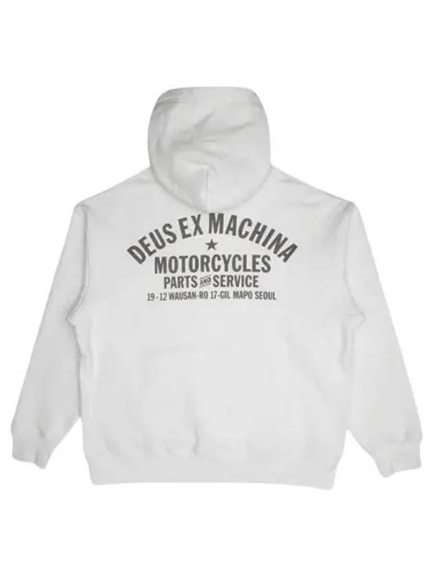 데우스 엑스 마키나 오버사이즈 서울 빈티지 화이트 Deus Ex Machina Oversized Seoul Hoodie Vintage White