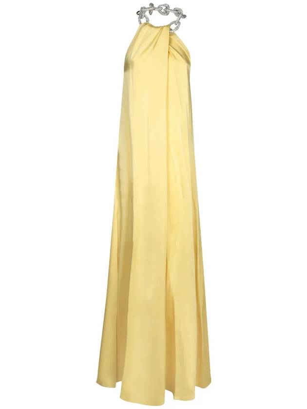 스텔라 맥카트니 장식 체인 홀터넥 드레스 6A04793FU302_7150