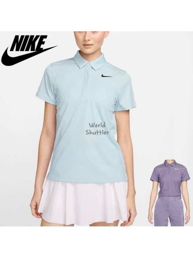 24SS 나이키 골프웨어 여자골프반팔 카라 폴로티 드라이핏