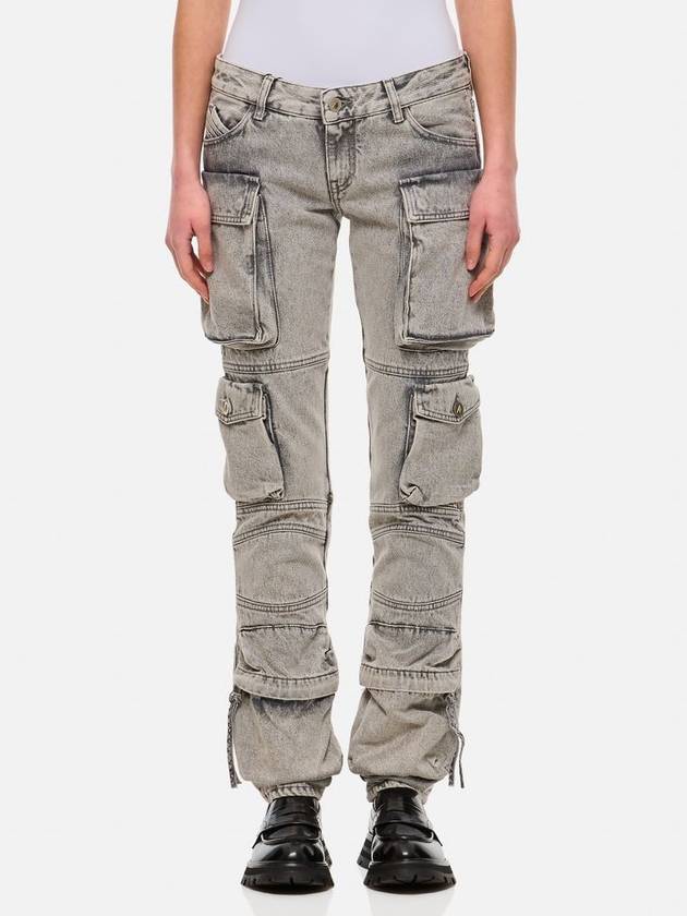 The Attico Essie Denim Cargo Pants