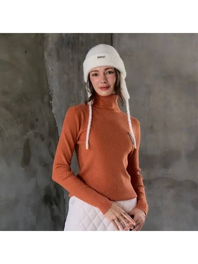 컬러 골지폴라 오렌지