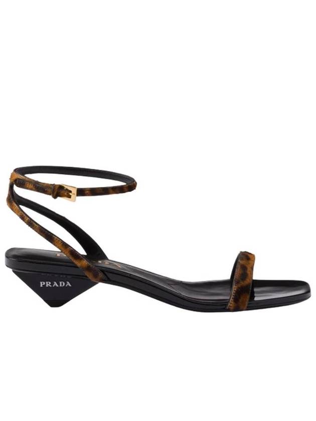 프라다 프린티드 레더 샌들 허니 1X542N XRY F0151