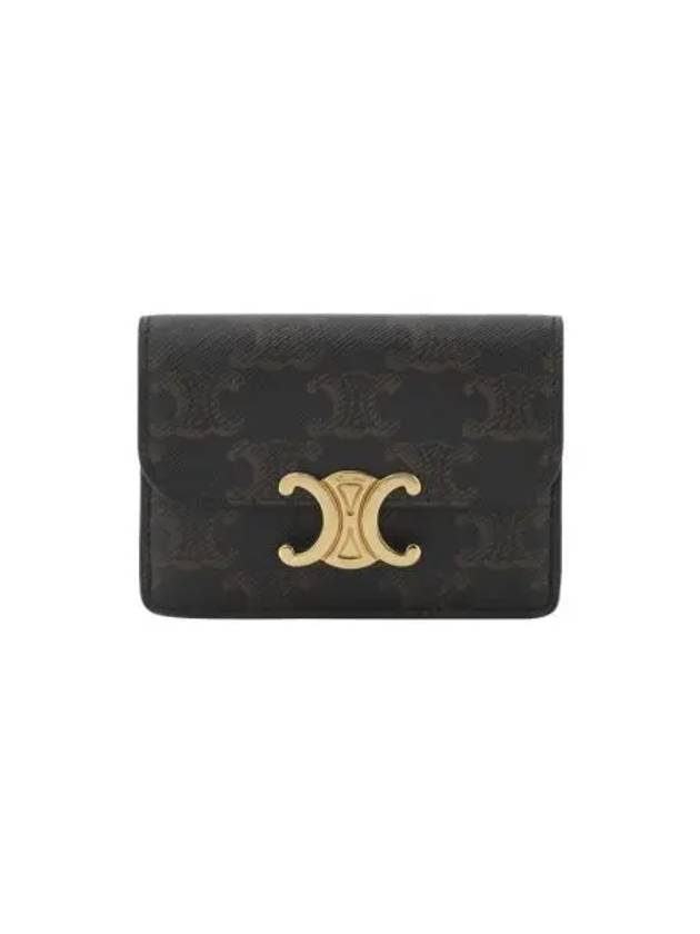 셀린느 트리옹프 캔버스 플랩 카드 홀더 탄 Celine Card Holder with Flap in Triomphe Canvas Tan