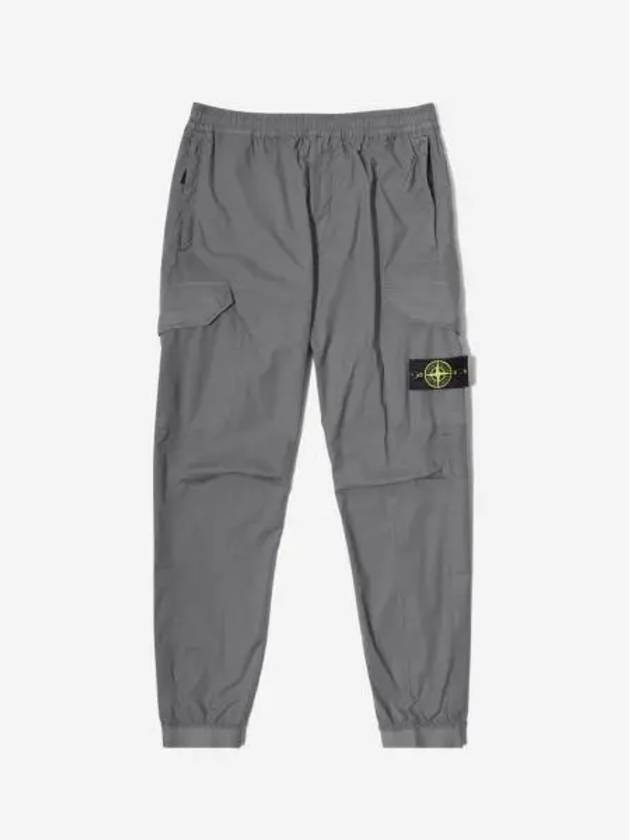 스톤 아일랜드 31403 스트레치 코튼 캔버스 카고 팬츠 퓨터 그레이 20SS Stone Island 31403 Stretch Cotton Canvas Cargo Pants Pewter Grey 20SS