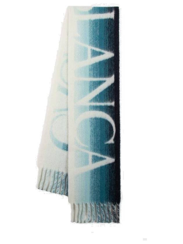 카사블랑카 로고 인타르시아 그라데이션 스카프